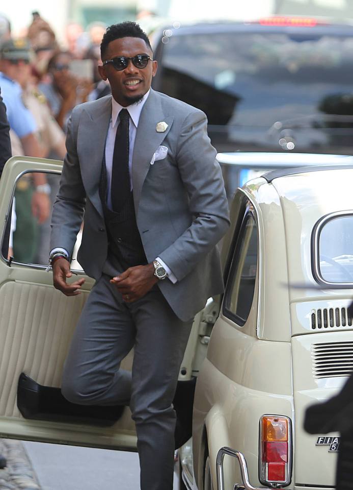 Wedding of former football player Samuel Eto'o and Georgette Tra Lou in Stezzano,Italy. 