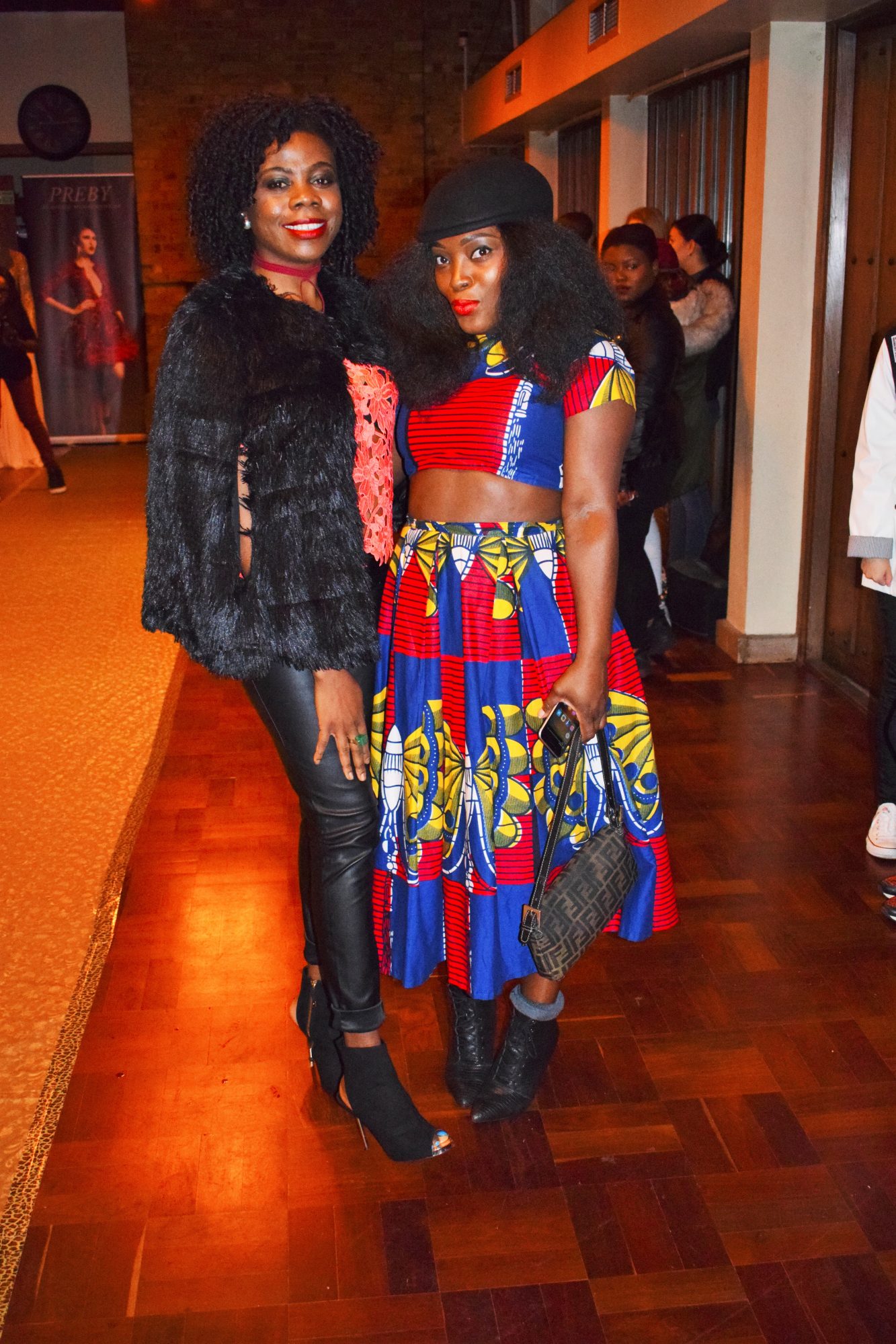 CYNTHIA TABE AND MAMMYPI AT THE LABELS FASHION SHOW/HOW TO WEAR TWO PIECE PRINT