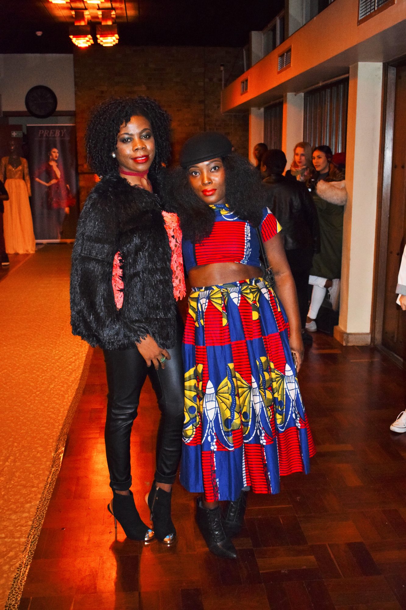 CYNTHIA TABE AND MAMMYPI AT THE LABELS FASHION SHOW/HOW TO WEAR TWO PIECE PRINT