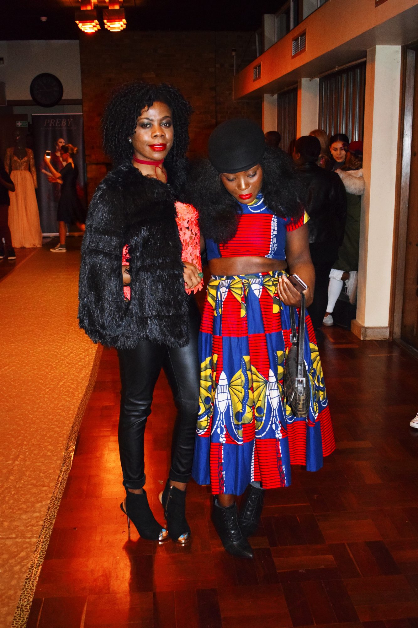 CYNTHIA TABE AND MAMMYPI AT THE LABELS FASHION SHOW/HOW TO WEAR TWO PIECE PRINT