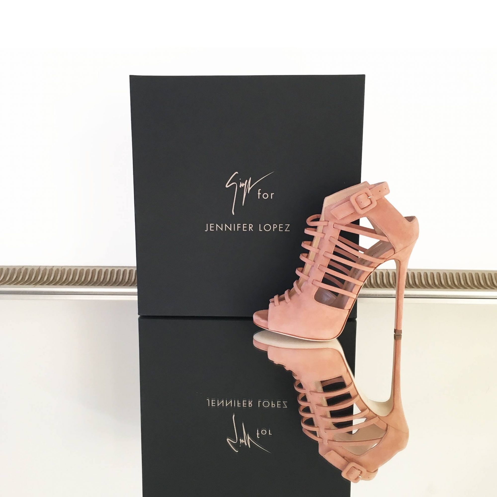 GiuseppeXJennifer Pink Suede Beauty