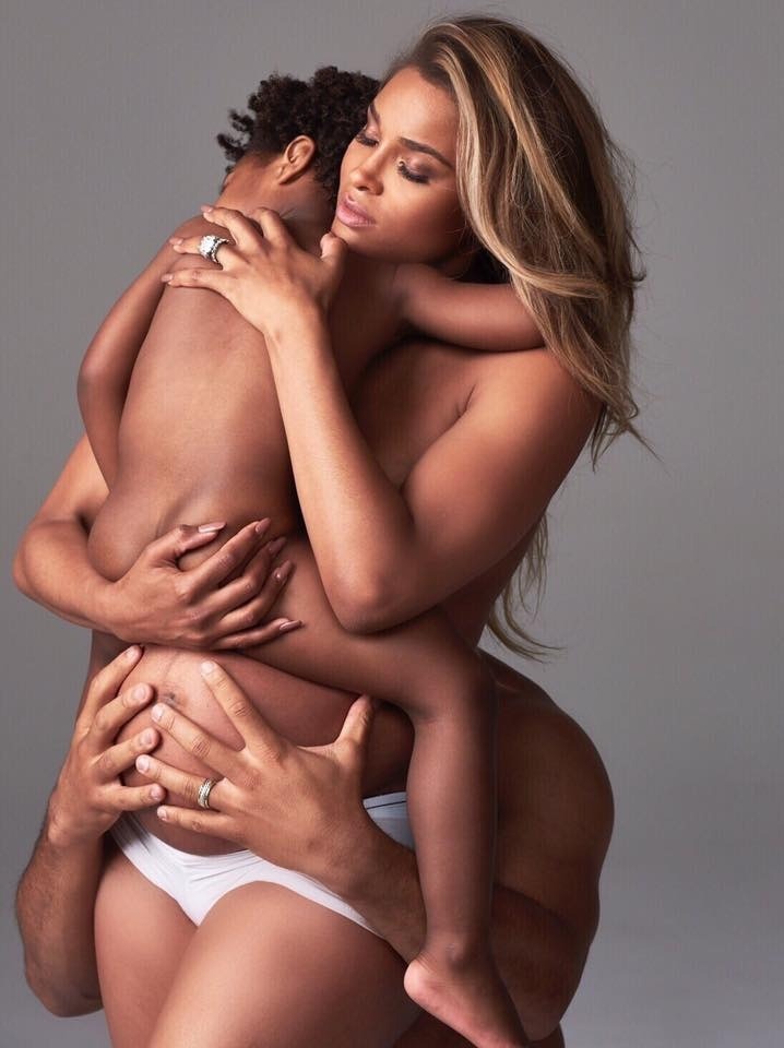 CIARA CAPTURES PREGNANCY IN REVEALING SHOOT FOR HARPER'S BAZAAR WITH SON FUTURE AND RUSSELL WILSON