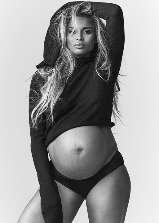 CIARA CAPTURES PREGNANCY IN REVEALING SHOOT FOR HARPER'S BAZAAR WITH SON FUTURE AND RUSSELL WILSON