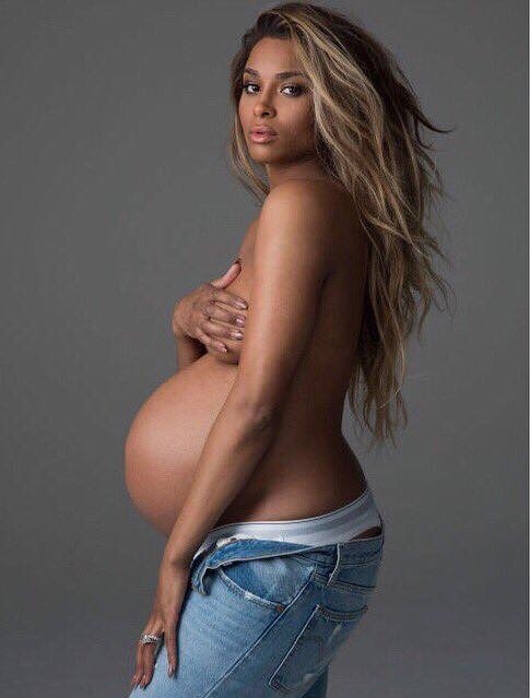 CIARA CAPTURES PREGNANCY IN REVEALING SHOOT FOR HARPER'S BAZAAR WITH SON FUTURE AND RUSSELL WILSON