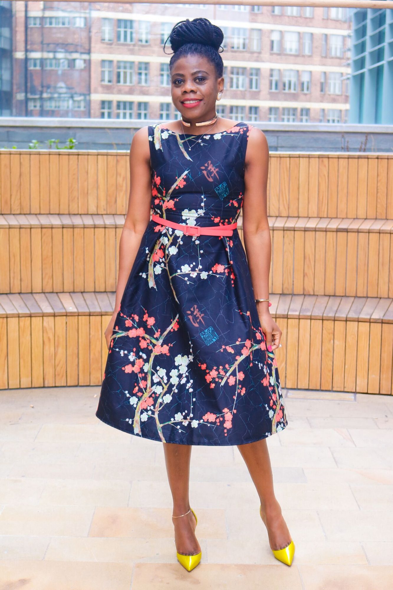 Birthday printed floral dress