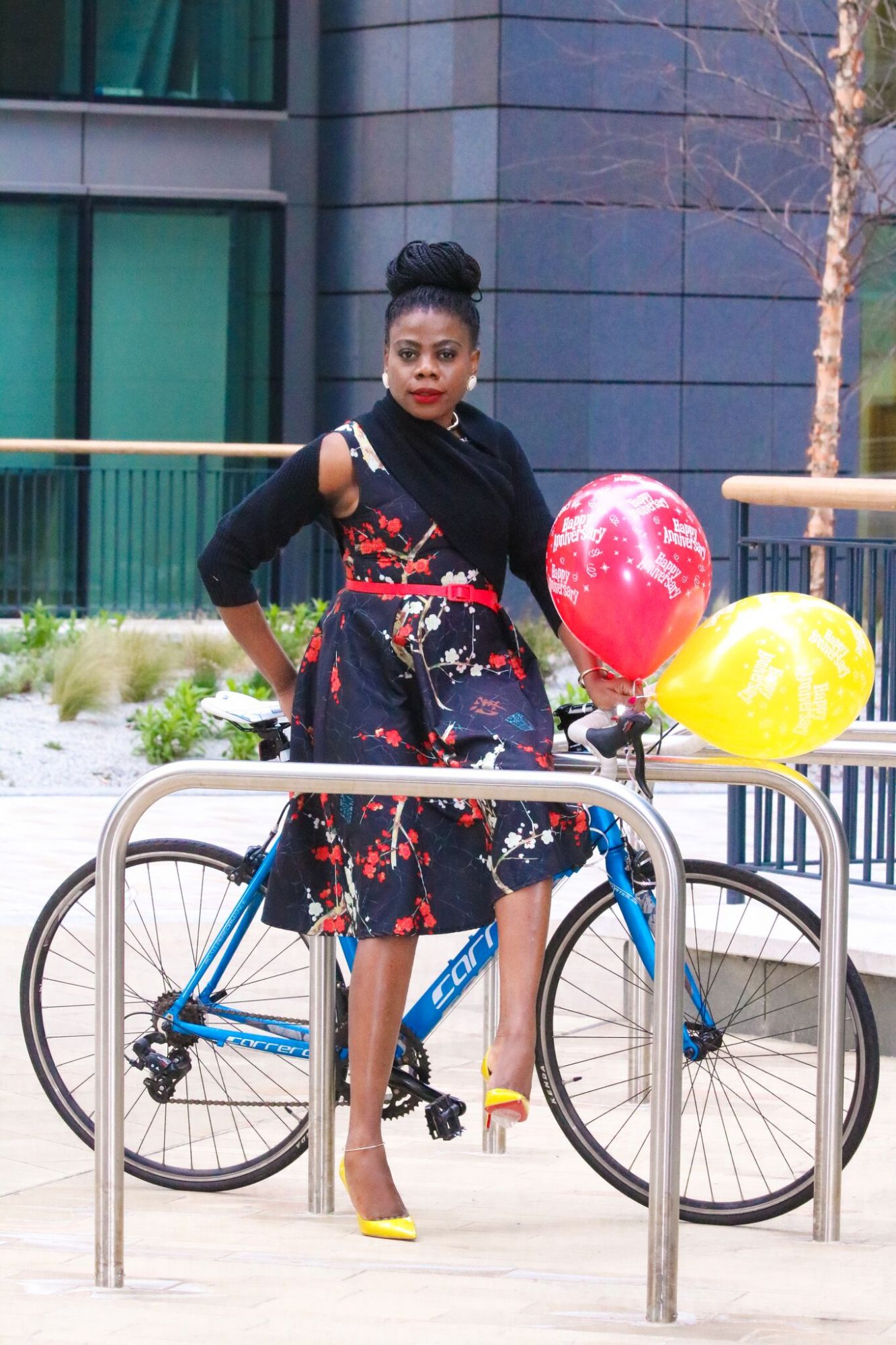 Birthday printed floral dress