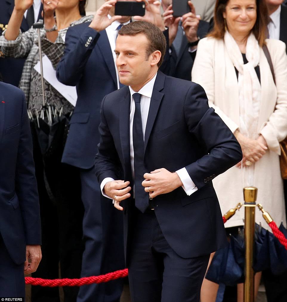 Brigitte Macron's Chic Style At Emmanuel Macron's Inauguration