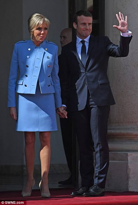 Macron's Chic Style At Emmanuel Macron's Inauguration