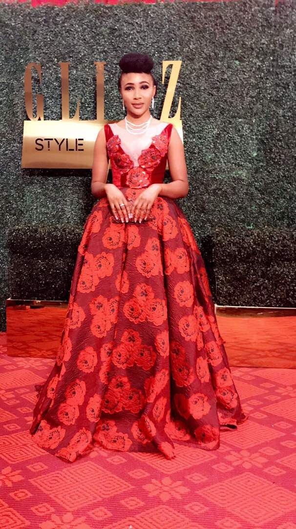 Syndy Emade's Glitz Style Awards Red Carpet Dress