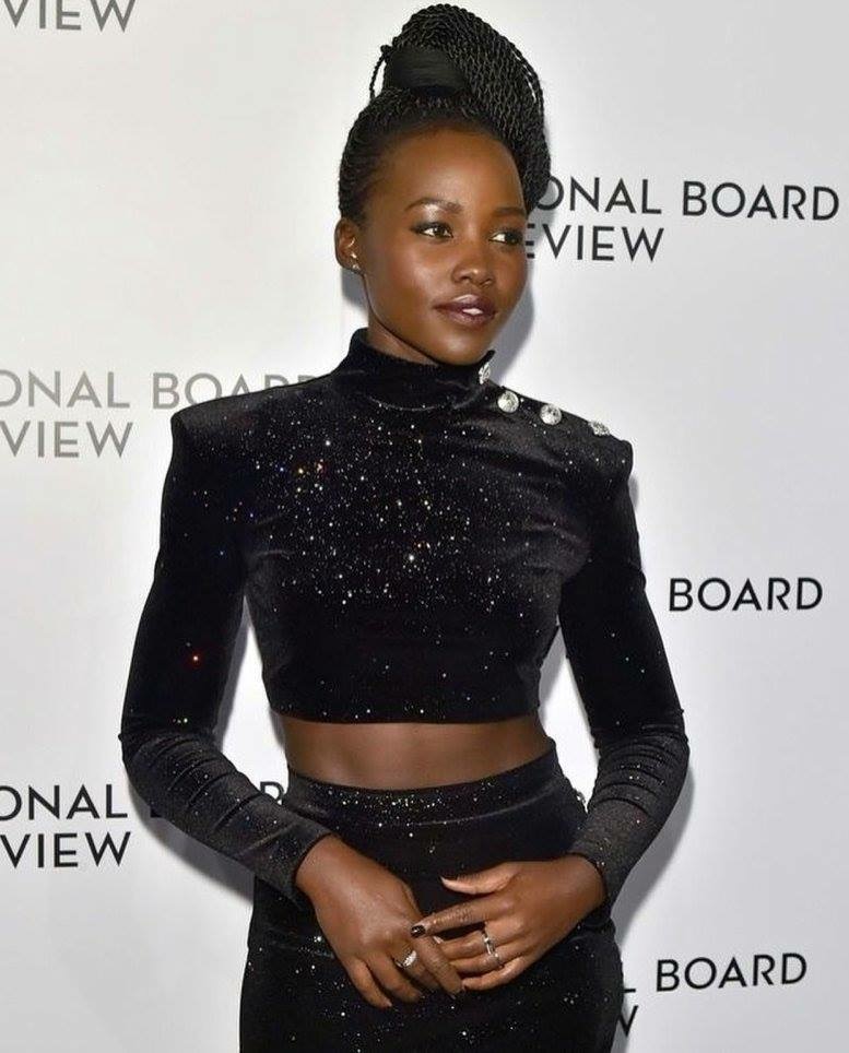 Lupita Nyong’o Flaunts Curvy Figure In Balmain skirt