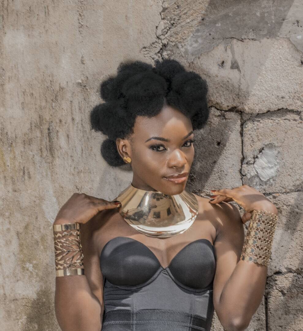 Mimi Akeh Shows Off Her Zulu Style With Hair In China Bumps