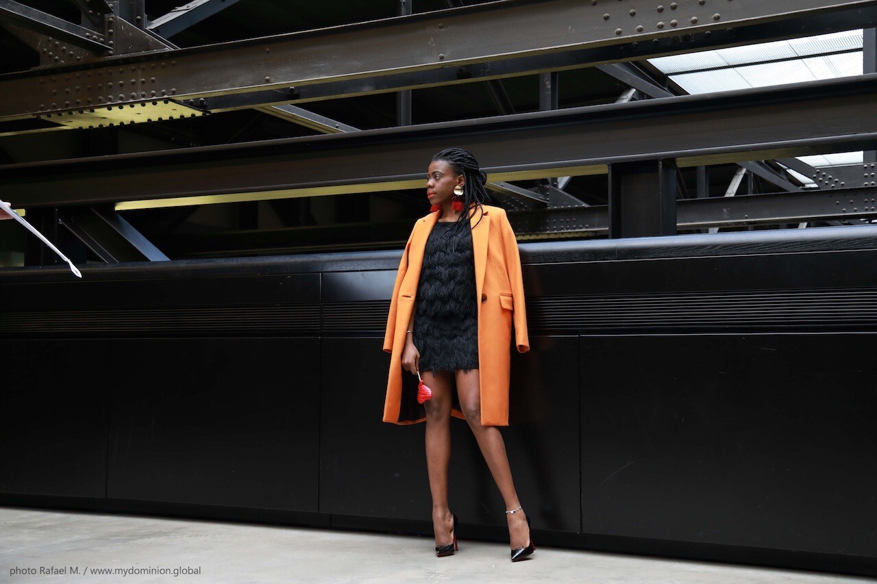 Valentine's Day Outfit: Little Black Dress X Structured Wool Coat X Pigalle Pumps