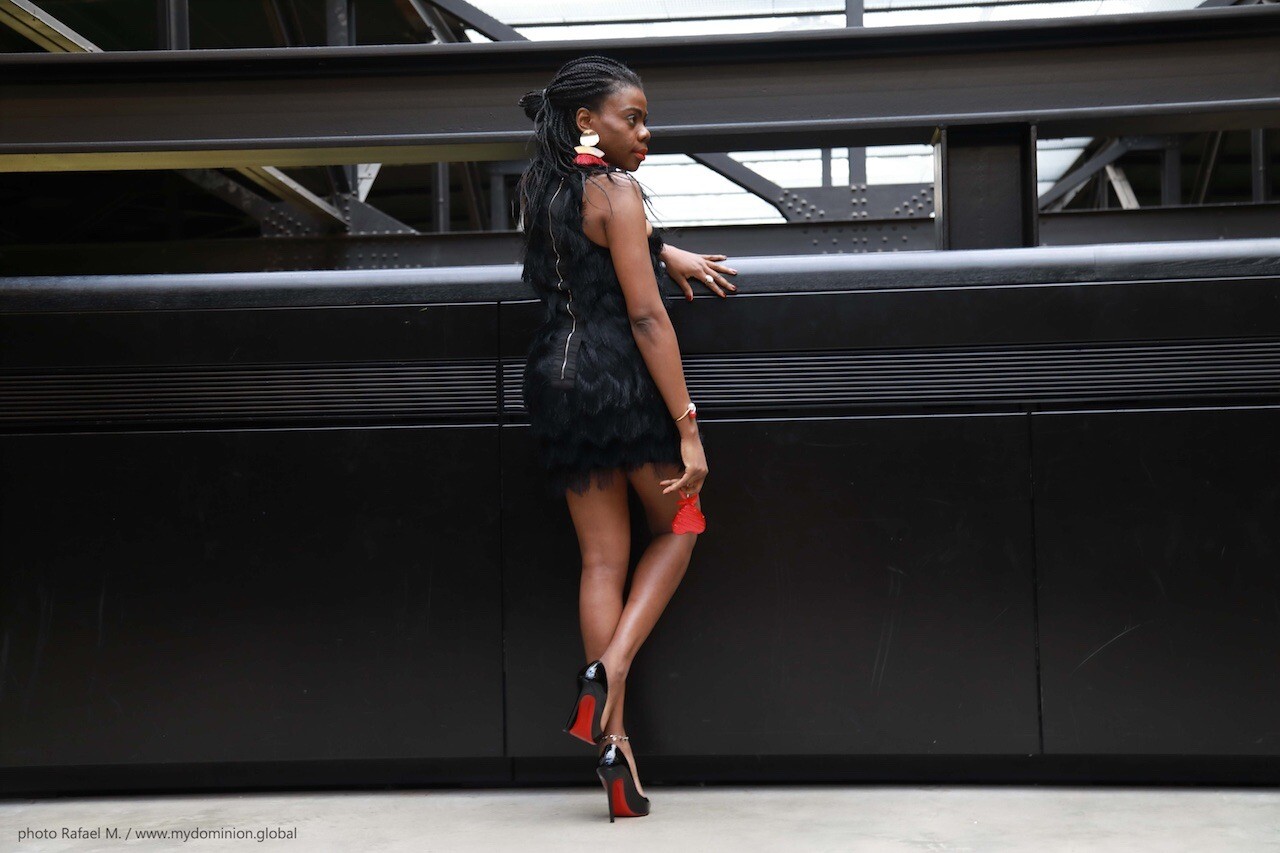 Valentine's Day Outfit: Little Black Dress X Structured Wool Coat X Pigalle Pumps