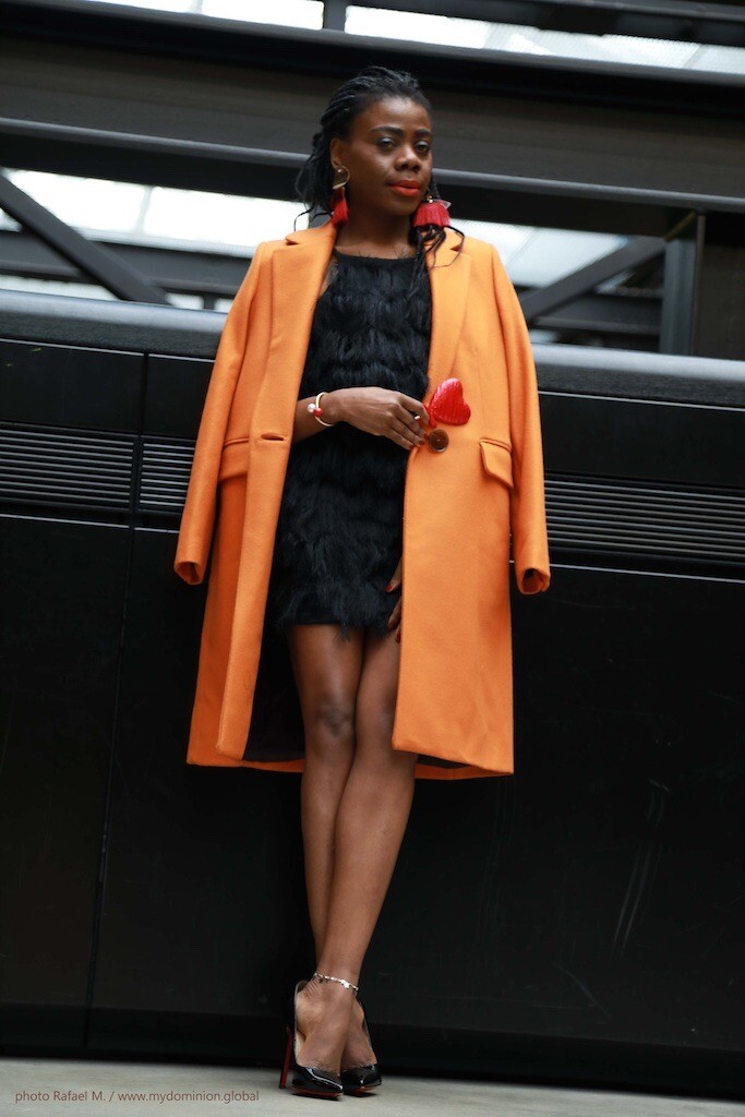 Valentine's Day Outfit: Little Black Dress X Structured Wool Coat X Pigalle Pumps