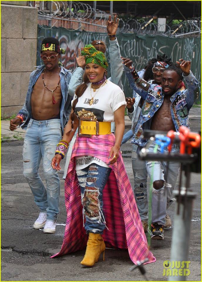 Janet Jackson rocks African Print in Music Video- Mammypi FashionTV