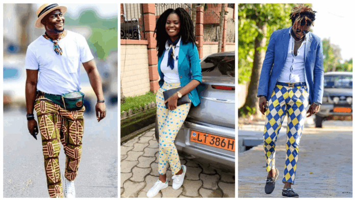 African Print Chinos- Mammypi FashionTV