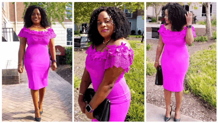 Adeline Ndeme Stunning Pink Dress