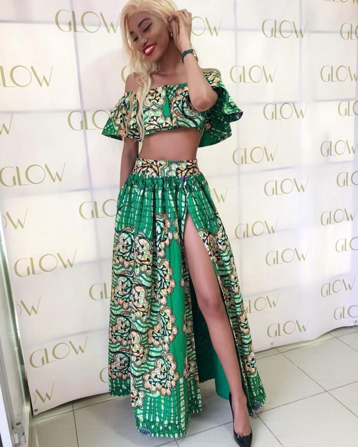 Valarie Ayena Rocks Classic Long Ankara Skirt