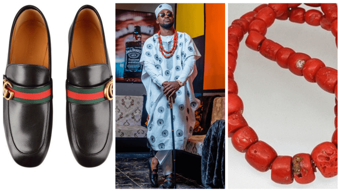 Amah Bertrand latest Agbada style