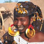 Fulani gold eaarrings