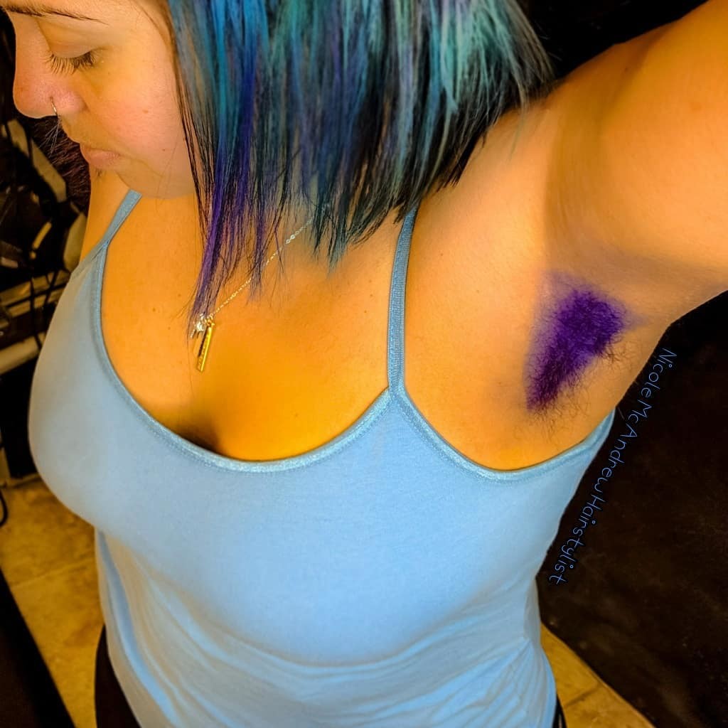 Purple armpit