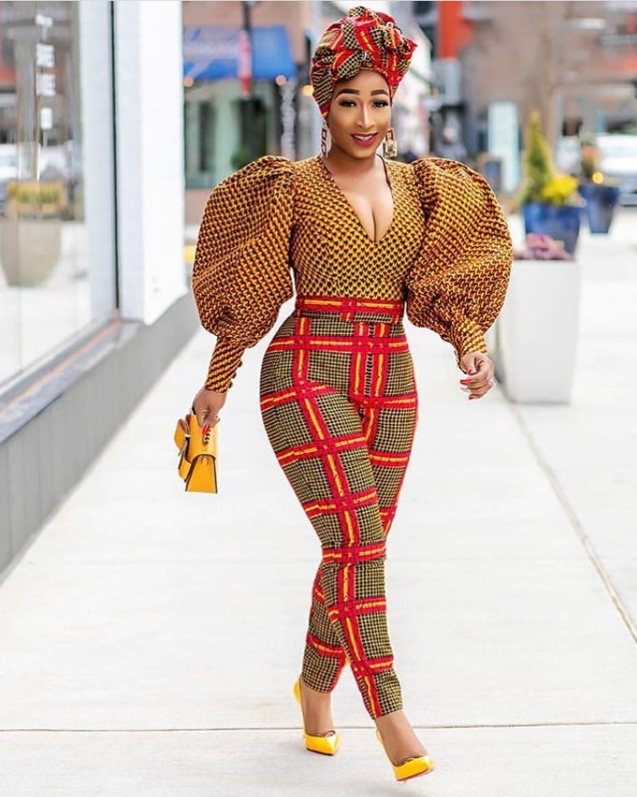 Chic Ama is African Print Trouser and top