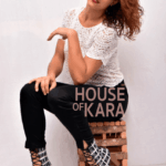 Lila- black n white lace up booties
