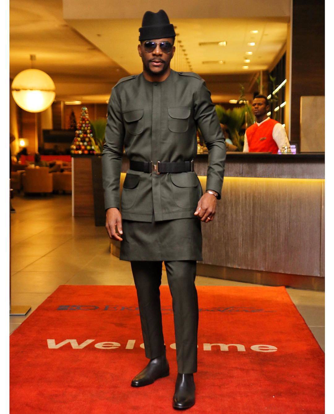 Ebuka spotted in MAI ATAFO SS19 urban Jungle collections at the Sound City MVP. 