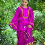 Toghu Print Long Wedding Dress