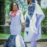 Toghu Print Outfit For Couples
