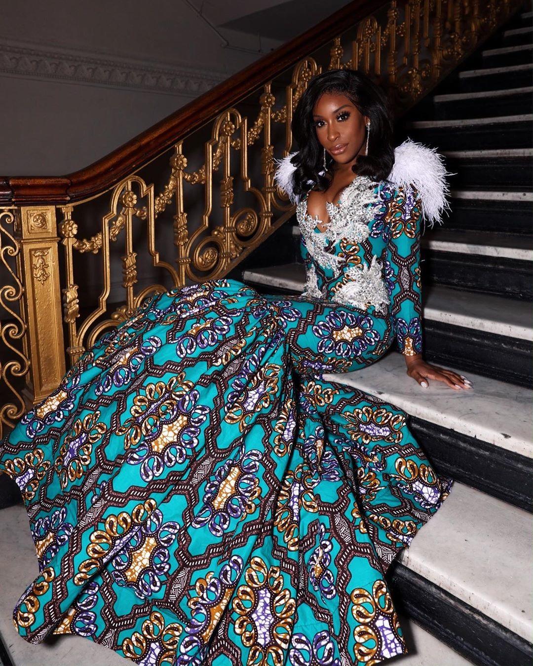 African print ball gowns best sale