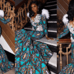 Jackie Aina in Lavie By CK Ankara Ball Gown For Afro Ball