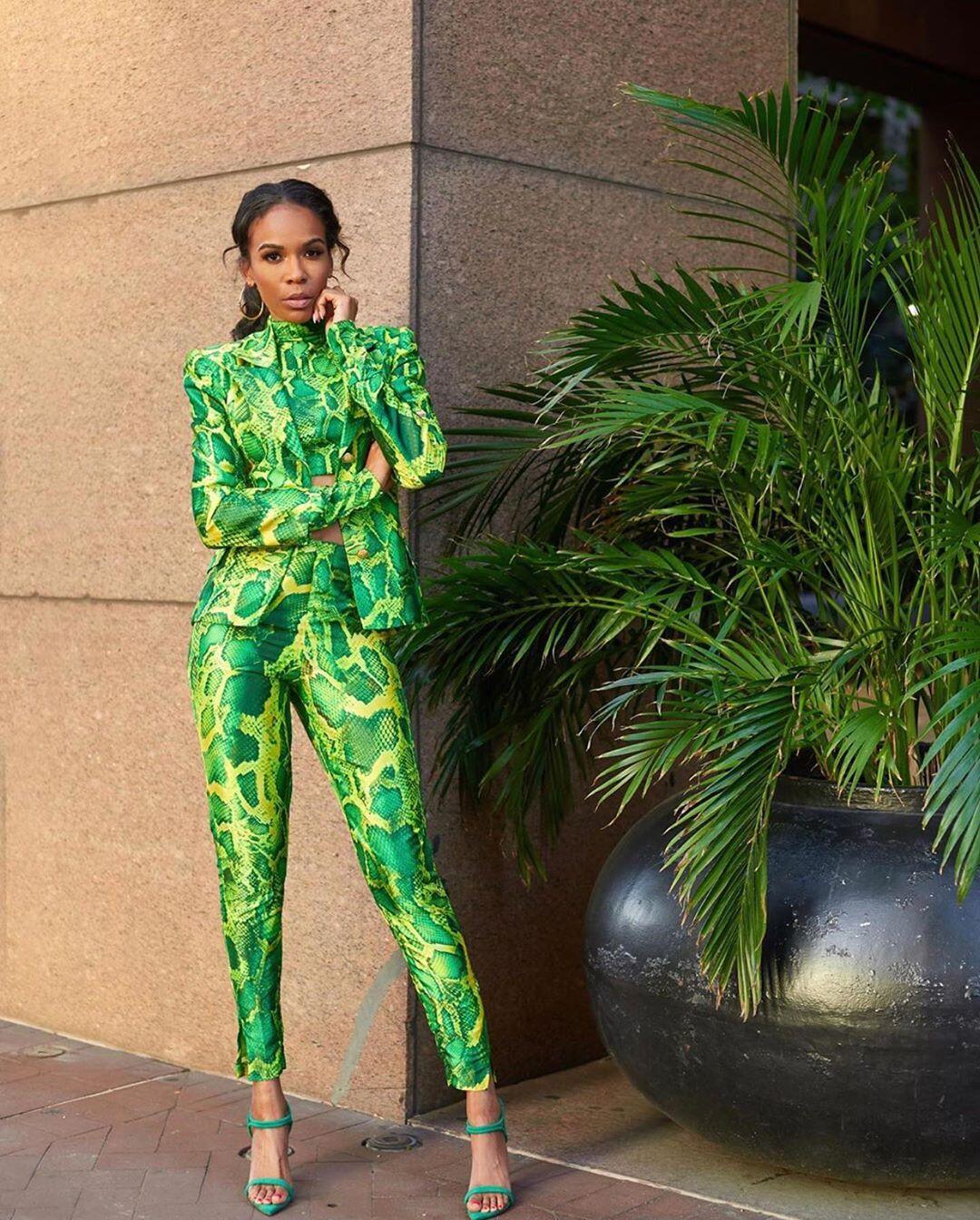 Sai Sankoh Resort 2019 Snake skin Pantsuit