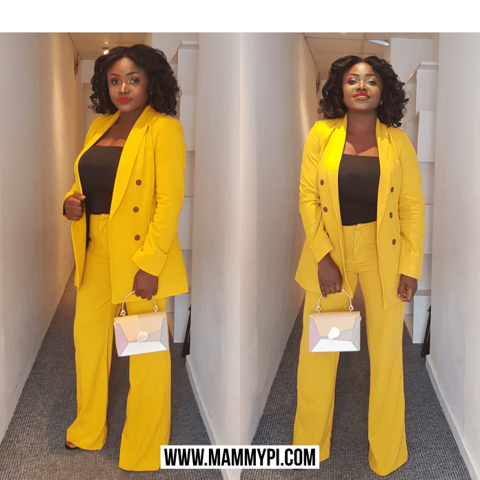 ZARA YELLOW PANTSUIT