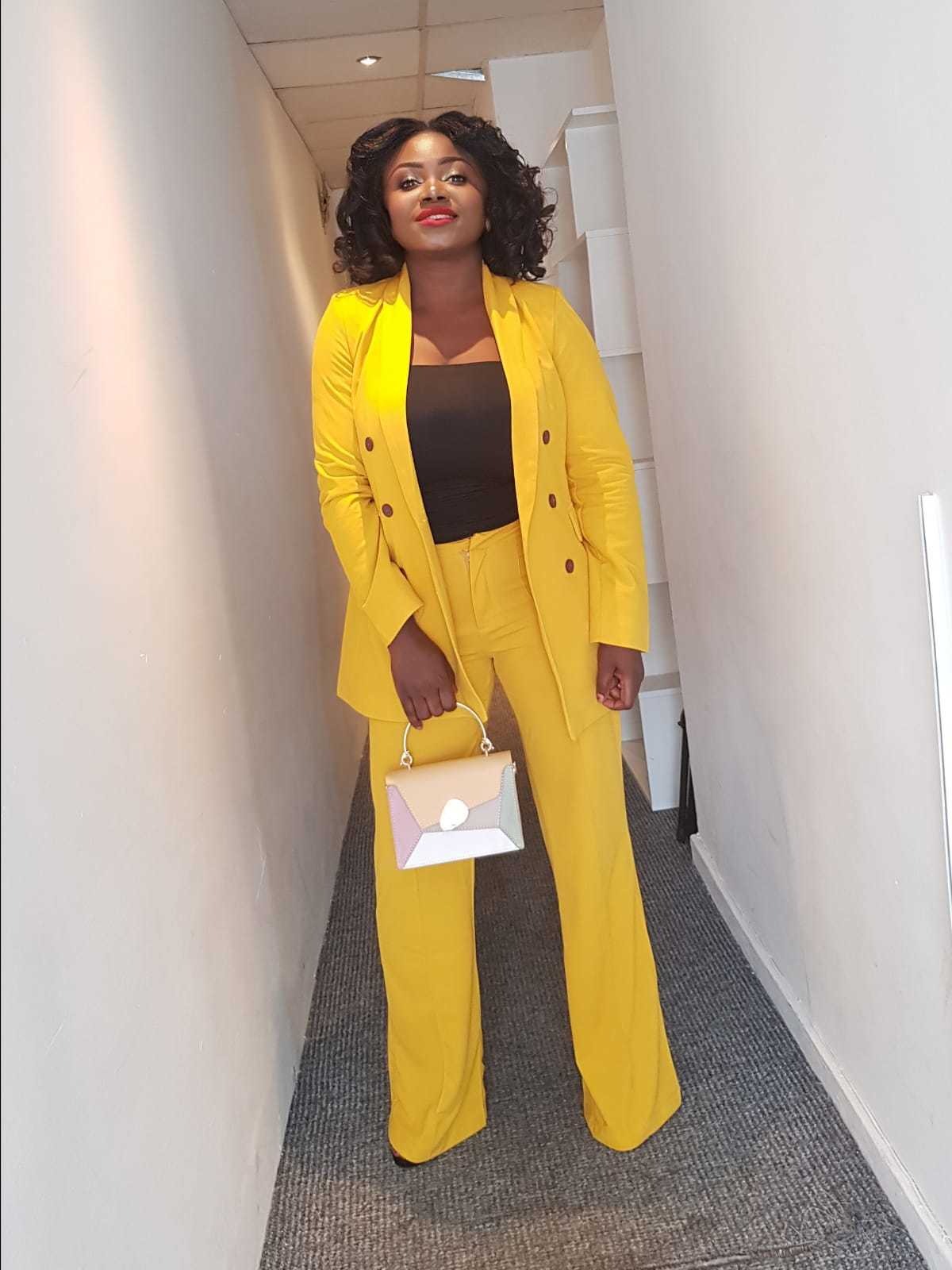 ZARA YELLOW PANTSUIT 