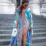 Multi print summer  kaftan