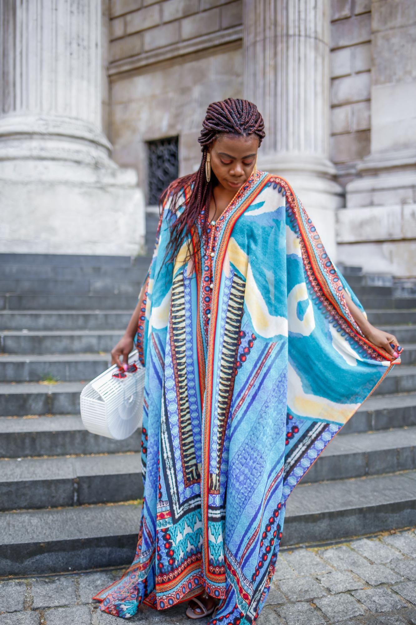 Multi print summer  kaftan