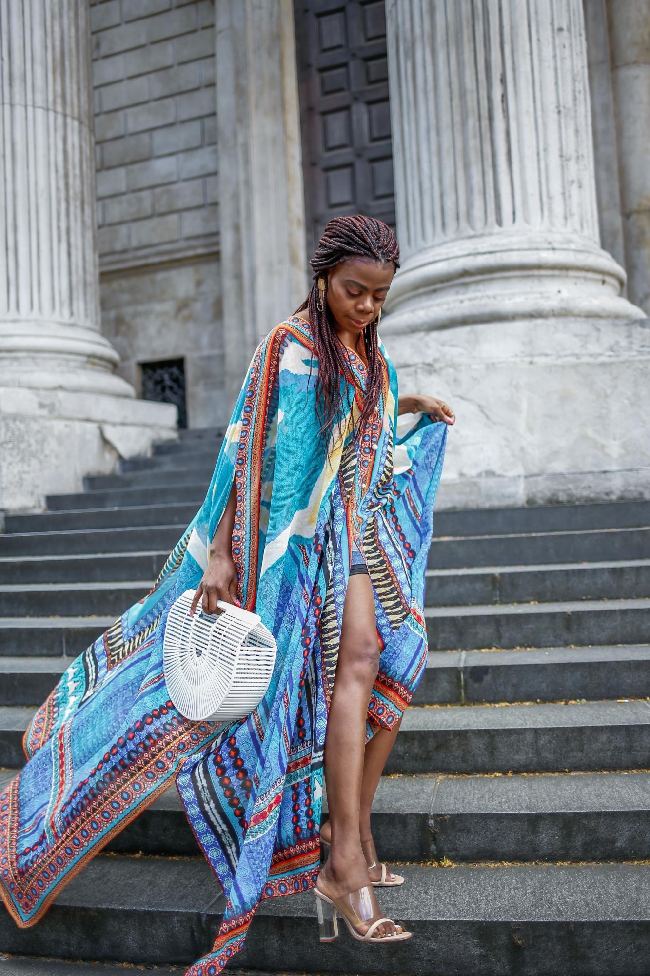 Multi print summer  kaftan