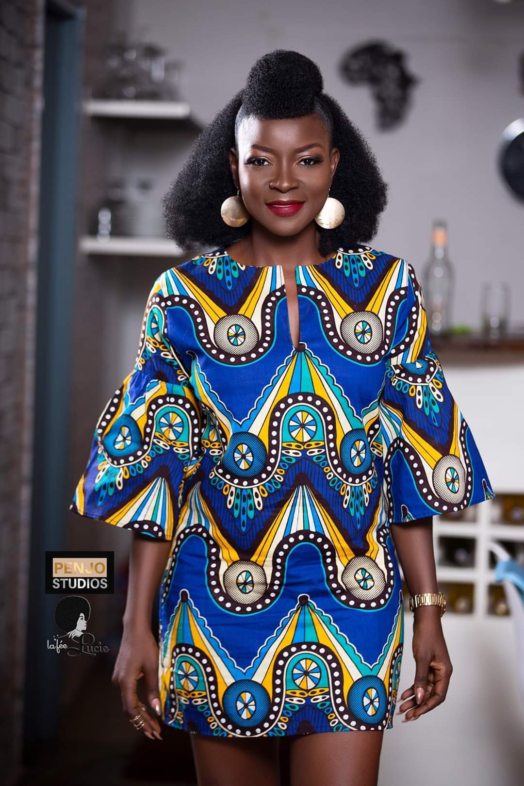 Sexy colourful Ankara dresses