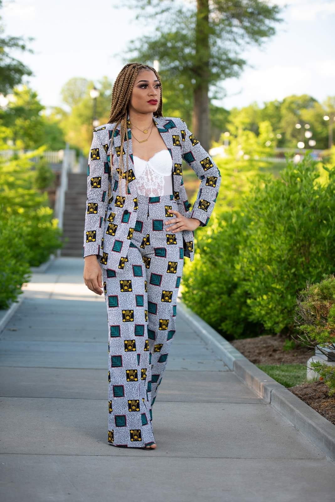 Stephanie Tum Ankara Suit